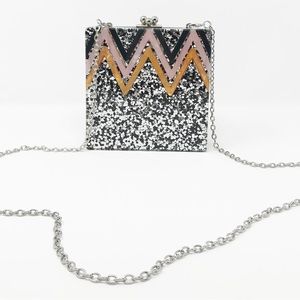 Glitter Acrylic Box Clutch